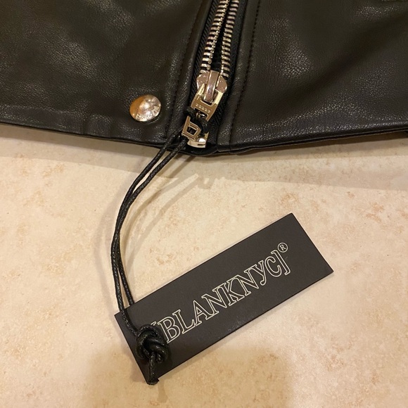 Blank NYC Black Faux Leather Moto Jacket - Picture 10 of 10